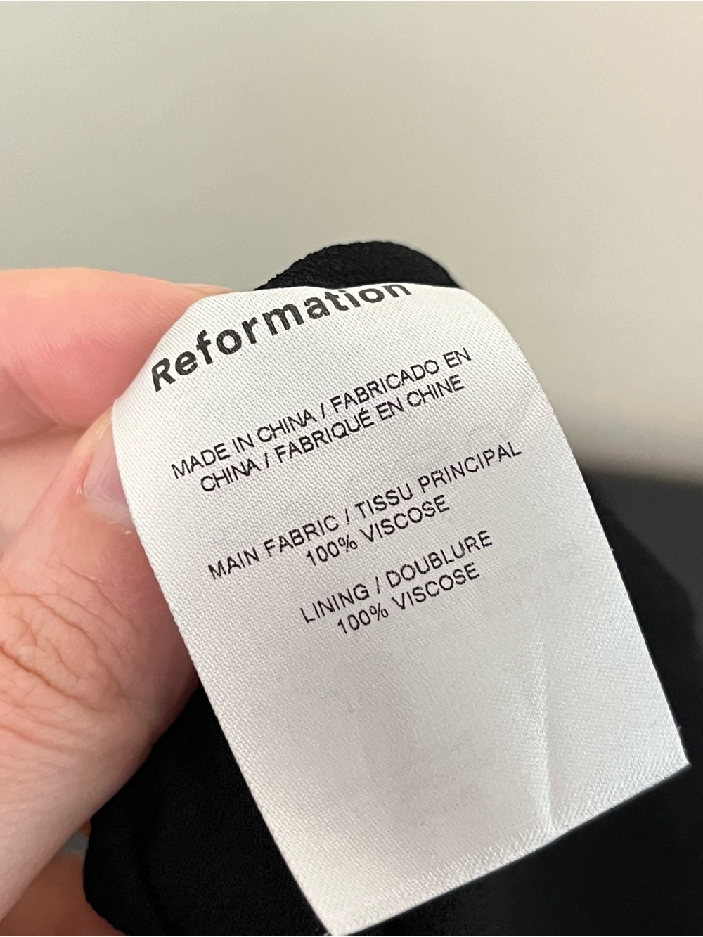 Reformation Christine Dress - Black Tie-Shoulder Ruffle Mini Dress - Picture 10 of 14